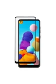 Nettech Samsung Galaxy A21 Uyumlu Tam Kaplayan Seramik Nano Ekran Koruyucu - Siyah - 1