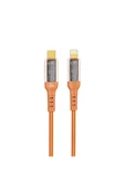 Nettech Nt-dc35 30w Plastik 100 Cm Type-c To Lightning Şarj Ve Data Kablosu - Turuncu - 1