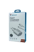 Teknonet TN-HCH11 20W PD 3000 mAh Lightning Kablo + Şarj Aleti (Kablo Dahil) - Beyaz - 3