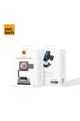 Nettech Nt-wch04 3in 1 15w Kablosuz Wireless Şarj - Gri - 6