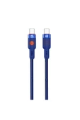 Nettech Nt-dc32 60w Plastik 100 Cm Type-c To Type-c Şarj Ve Data Kablosu - Mavi - 1