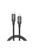 Nettech Nt-dc39 30w Plastik 100 Cm Type-c To Lightning Şarj Ve Data Kablosu - Siyahuyumlu - 1