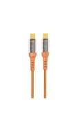 Nettech Nt-dc36 60w Plastik 100 Cm Type-c To Type-c Şarj Ve Data Kablosu - Turuncu - 1