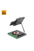 Nettech Nt-wch04 3in 1 15w Kablosuz Wireless Şarj - Gri - 3