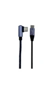 Helt HT-DC13 PD 45W İp Örgü 100 Cm Type-C To Type-C Şarj ve Data Kablosu - 1