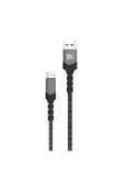 Nettech Nt-dc16 Ip Örgü 120 Cm Type-c Şarj Ve Data Kablosu - 1