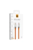 Nettech Nt-dc29 60w Plastik 100 Cm Type-c To Type-c Şarj Ve Data Kablosu - Turuncu - 2