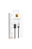 Nettech NT-DC48 3A Plastik 100 Cm Type-C Şarj ve Data Kablosu (Siyah) - 2