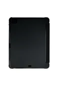 Nettech İpad Pro 13 2024 Uyumlu Flip Prizma Seri Kapaklı Kılıf - Siyah - 2