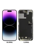 Teknonet İphone 14 Pro Max Uyumlu Gx Oled Lcd Dokunmatik Ekran Çıtalı - Siyah - 1