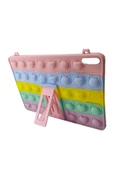 Nettech Huawei MatePad 11 Uyumlu Kulaklı Pop It Arka Koruma - Pembe - 2