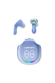 Nettech Nt-bth27 Işıklı Kulakiçi Bluetooth Kulaklık - Mavi - 1