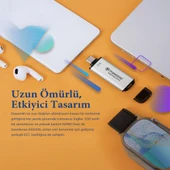 Transcend TS1TESD300C 1TB USB/Type-C 10Gbps 1050/950MB/s Taşınabilir Harici SSD - Mavi - 9