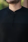 Erkek Hakim Yakalı Kısa Kollu Pamuklu T-shirt - 3