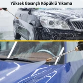 Valkyrie Yüksek Basınçlı Hazneli Köpüklü Araç Oto Yıkama Bahçe Sulama İlaçlama Su Tabancası Ayarlanabilir Başlık Deterjan İlaç Hazneli - 6