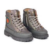 Erkek Çocuk Platin Oranj İçi Kürklü Termo Taban Suya Soğuğa Dayanıklı Günlük Rahat Bot - 1