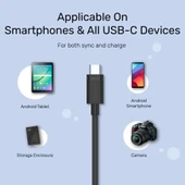 UNITEK USB3.0 TYPE-C TO USB-A ŞARJ KABLOSU 1.5MT 5GBPS (C14103BK-1.5M) - 5