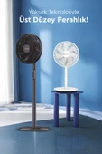 Torima SF-01 Siyah Ayarlanabilir Ayaklı 14'' İnc 45W 3 Kademeli 7 Pervaneli Vantilatör Fan - 2