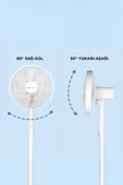 Torima SF-01 Siyah Ayarlanabilir Ayaklı 14'' İnc 45W 3 Kademeli 7 Pervaneli Vantilatör Fan - 4