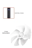 Torima SF-02 Beyaz Ayaklı 16'' İnc 60W 3 Kademe 7 Pervaneli Kumandalı Diğital Ekranlı Vantilatör Fan - 3
