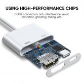 Joyroom Lightning HDMI Lightning Adaptör Kablosu 1080P Lightning Dijital AV Adaptörü - 4