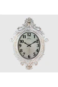 731-ba Duvar Saati Gri Çerçeve Çap:73cm X 54cm Vintage Taçlı Eksitme Dekoratif Amerikan Bristol Kadr - 1