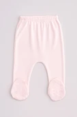 Yakası Dantelli Kız Bebek Zıbın Set 5 Parça - 4