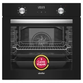 Simfer 9 Fonksiyon QS Dijital Siyah 3'lü Ankastre Set (8208 Fırın + 3508 Ocak + 8703 Davlumbaz) - 2