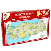 Türkiye Siyasi Haritası 123 Parça Puzzle - 1