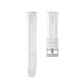 Huawei Watch Gt5 Pro 46mm İle Tam Uyumlu Kordon Metal Tokalı Yumuşak Silikon Kordon Kayış  Krem thumbnail 4