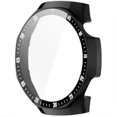 Huawei Watch GT5 Pro 46mm Kasa Uyumlu Kılıf Sert PC Kasa ve Ekran Koruyucu Kılıf  Füme thumbnail 3