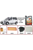 TOTAL Peugeot Partner Tepee 1.6 Dizel Yağ Bakım 5li Set Quartz Ineo Ecs 5w30 4lt Motor Yağ thumbnail 1