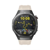 Huawei Watch Gt5 Pro 46mm İle Tam Uyumlu Kordon Metal Tokalı Yumuşak Silikon Kordon Kayış  Starlight thumbnail 3