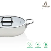 Sera Nova Mix 7 Parça Seramik Tencere Tava Sahan Seti Beyaz thumbnail 5