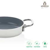 Sera Nova Mix 7 Parça Seramik Tencere Tava Sahan Seti Beyaz thumbnail 3