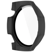 Huawei Watch GT5 Pro 46mm Kasa Uyumlu Kılıf Sert PC Kasa ve Ekran Koruyucu Kılıf  Siyah thumbnail 5