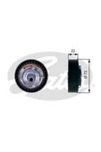 Universal T43225 Gergi Rulmani ( Dacia : Logan 1.4 Mpi 06-- 1.6 2010-- ) 8200908180 (WH515191) - 1