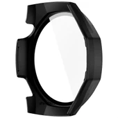 Huawei Watch GT5 Pro 46mm Kasa Uyumlu Kılıf Sert PC Kasa ve Ekran Koruyucu Kılıf  Füme thumbnail 5