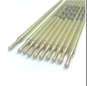 10 Adet Gümüş Renk Deri Kalemi SilverPen Deri El Aleti - 2