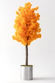 Güleç Yapay Çiçek Yapay Bahar Dalı Ağacı Turuncu 200 cm 72 Dal - 1