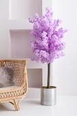 Güleç Yapay Çiçek Yapay Bahar Dalı Ağacı Mor 200 cm 72 Dal - 2