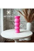 Bohem Iskandinav 20 Cm Fuşya Vazo | Hediyelik Zarif Modern Tasarım Trend Dekor thumbnail 1