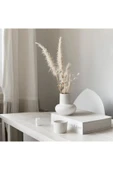 SEVMİNE Bohem Iskandinav Beyaz Beton Lal Vazo 15 Cm | Hediyelik Modern Minimal Şık Tasarım thumbnail 2