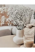 SEVMİNE İskandinav Bohem Vazo Modern Beyaz thumbnail 1