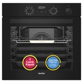 Ank.Fırın Steam Master Siyah Cam Dij.Saat thumbnail 1