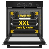 Ank.Fırın Steam Master Siyah Cam Dij.Saat thumbnail 2