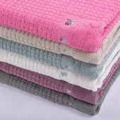 Homedius Banyo Çiçekli Pamuklu Ayak Havlusu 50x70cm Antrasit 2'li - 6