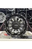 kormetal 17 İNÇ 6X114.3 ET0 66.1 MATT BLACK+MİLLİNG RİVETS NİSSAN NAVARA JANT TAKIMI (4ADET) - 1