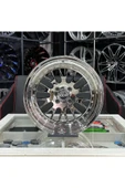powcan 15 İNÇ 4X100 ÖN:7 ARKA:8 CCW CHROME JANT TAKIMI (4ADET) - 1