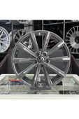 kormetal 17 İNÇ 5X100 VOLKSWAGEN POLO İBİZA RAPİD SCALA LONDON GUN METAL GRİ JANT MODELİ (4ADET) - 1